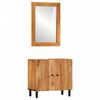 vidaXL Badrumssk&aring;p set 2 delar massivt akaciatr&auml;