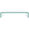 vidaXL TV-bord klarglas 60x25x11 cm