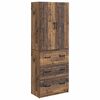 vidaXL Sk&aring;pset 2 pcs Gammalt tr&auml; 66 x 34,5 x 87 cm Konstruerat tr&auml;