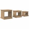 vidaXL Kaffeebord 3 pcs Artisan Ek 48 x 45 x 45 cm Konstruerat tr&auml;