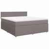 vidaXL Rams&auml;ng med madrass taupe 180x200 cm tyg