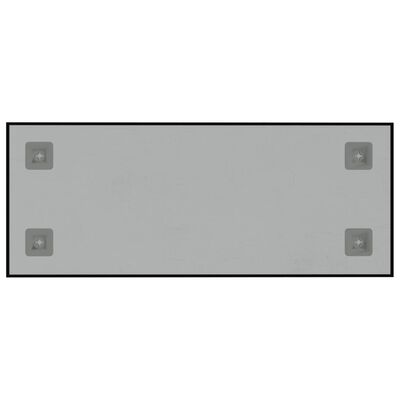 vidaXL Väggmonterad magnettavla svart 50x20 cm härdat glas
