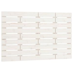 vidaXL V&auml;ggmonterad huvudgavel vit 96x3x63 cm massiv furu