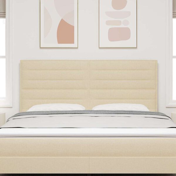 vidaXL LED huvuddyna med LED -remsljus Kr&auml;m 180 cm Polyester