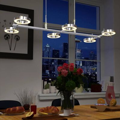 Hängande taklampa LED med 6 runda lampor
