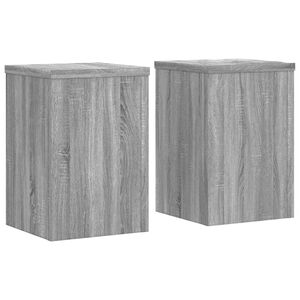 vidaXL V&auml;xtst&auml;ll 2 st gr&aring; sonoma 25x25x35 cm konstruerat tr&auml;