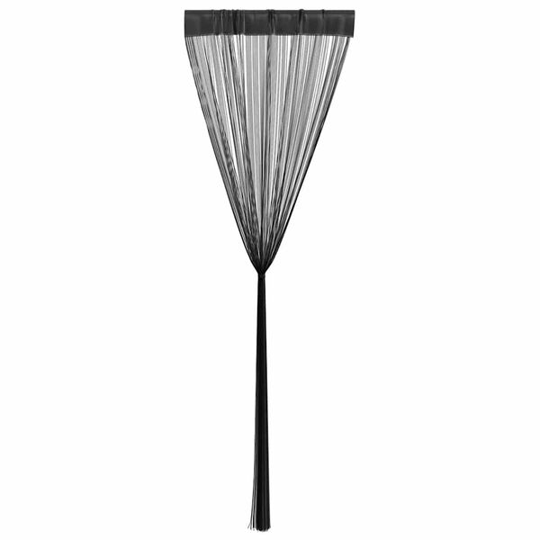 vidaXL Trådgardiner 2 st 140x250 cm svart