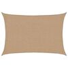 vidaXL Solsegel 160 g/m&sup2; taupe 2x2,5 m HDPE