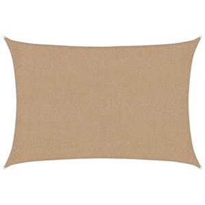 vidaXL Solsegel 160 g/m&sup2; taupe 2x2,5 m HDPE
