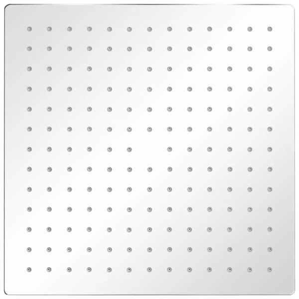 vidaXL Takduschhuvud rostfritt stål 30x30 cm fyrkantigt