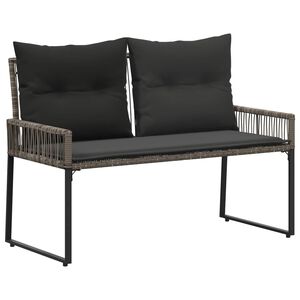 vidaXL Utomhusb&auml;nk 2 -Seater 4 st 110 x 59 x 82 cm konstrotting