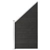 vidaXL Staketpanel WPC 95x(105-180) cm gr&aring;