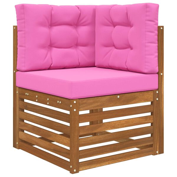 vidaXL Utomhus Soffa Kudde 3 pcs Rosa Polyester