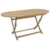 vidaXL Hopf&auml;llbart tr&auml;dg&aring;rdsbord 160x85x75 cm massivt akaciatr&auml;