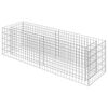 vidaXL Planteringsgabion upphöjd galvaniserat stål 180x50x50 cm