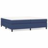 vidaXL Boxspring-s&auml;ngram bl&aring; 200x200 cm tyg