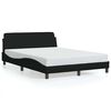 vidaXL S&auml;ngram Dover Svart 135x190 cm Tyg