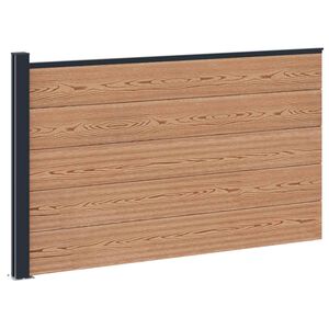 vidaXL St&auml;ngselpanel WPC och aluminium Brun