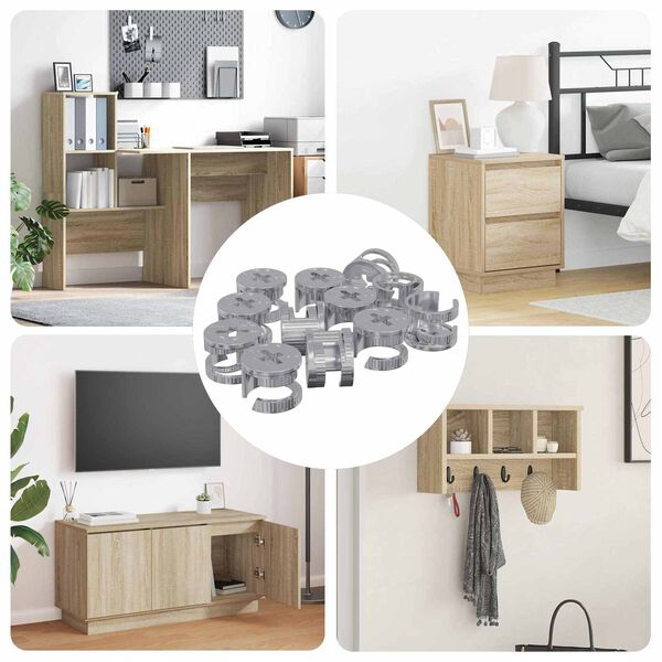 vidaXL Kammuttrar 4000 pcs Silver Metall