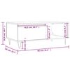 vidaXL Soffbord gr&aring; sonoma 90x50x36,5 cm konstruerat tr&auml;