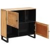 vidaXL Sideboard med lagring Brun 80 x 33 x 75 cm Massivt mangotr&auml;