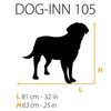 Ferplast Hundbur Dog-Inn 105 108,5x72,7x76,8 cm gr&aring;