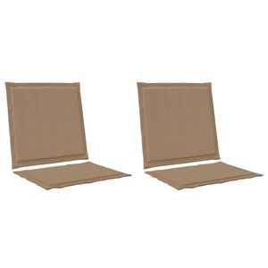 vidaXL Sitt- och Ryggkuddar Polyester Taupe 47 x 45 x 2 cm
