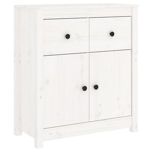vidaXL Sk&auml;nk vit 70x35x80 cm massiv furu