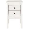 vidaXL Sängbord 2 st vit 40x35x61,5 cm massiv furu