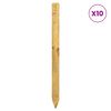 vidaXL Staketstolpar 10 st Brun 120 cm Massiv furu