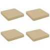 vidaXL 4-delade Sittdynor VUGHT 4 st 100% Polyester Beige