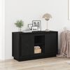 vidaXL Sideboard Svart Ek 102 x 35 x 60 cm Konstruerat tr&auml;