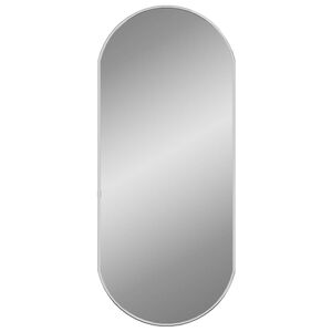 vidaXL V&auml;ggspegel silver 70x30 cm oval