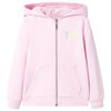 Barnhoodie ljusrosa 104