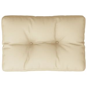 vidaXL Palldyna beige 50x40x12 cm tyg