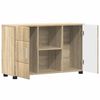 vidaXL Sideboard Sonoma-ek 88,5 x 30,5 x 55,5 cm Konstruerat tr&auml;