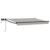vidaXL Manuell utdragbar markis med LED-lampor 2,5 x 2 m