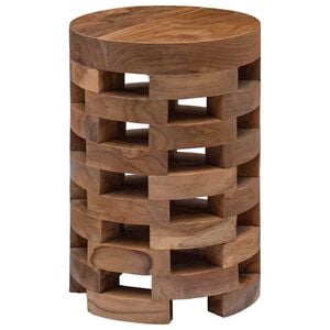 vidaXL S&auml;ngbord 30x30x45 cm massiv teak