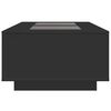 vidaXL Soffbord med Infinity LEDs svart 116x69x40 cm