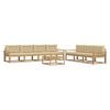 vidaXL Utomhussoffset 7 st Vit och Beige