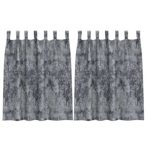 vidaXL Sammetsgardiner 2 pcs Silvergrå 140 x 140 cm Sammet