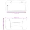 vidaXL Headboard Cushion "Hvar" Black 90 cm Fabric