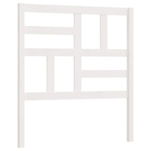 vidaXL S&auml;nggavel vit 81x4x104 cm massiv furu