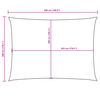 vidaXL Solsegel oxfordtyg rektangulärt 3x5 m beige