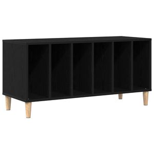 vidaXL Skivsk&aring;p med hylla Svart Ek 100 x 38 x 48 cm Konstruerat tr&auml;