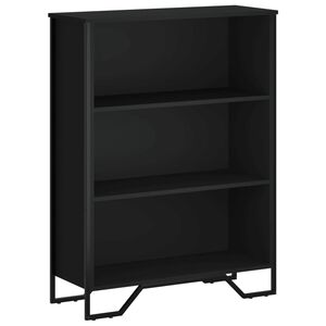 vidaXL Bokhylla svart 80x31x106 cm konstruerat tr&auml;