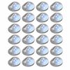 vidaXL Soldrivna v&auml;gglampor 24 st LED runda silver