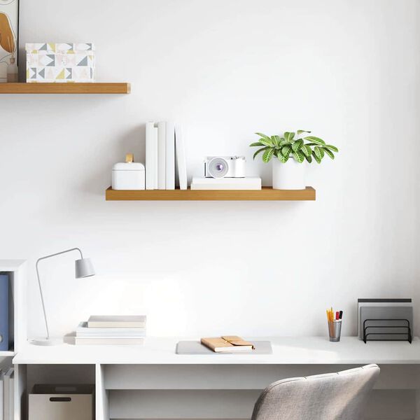 vidaXL V&auml;gg hylla V&auml;ggmonterad Beige 80 x 23,5 x 4 cm Konstruerat tr&auml;