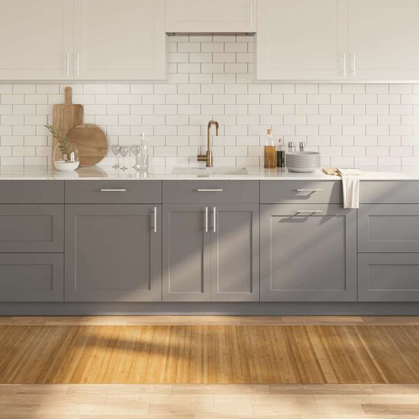 vidaXL Matta rektangul&auml;r naturlig 80x400 cm bambu