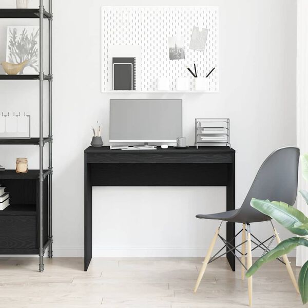 vidaXL Skrivbord svart ek 90x40x72 cm konstruerat tr&auml;